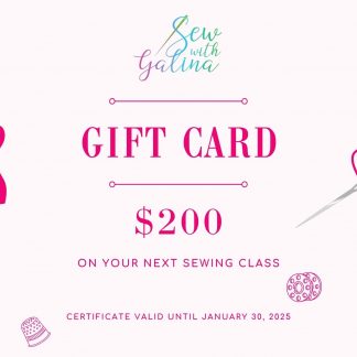 Gift card valued at $200